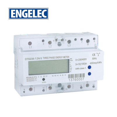 EEDTS238-7 ZN/S Three Phase Multi-function Din-rail Energy Meter with RS485 Communication 7P