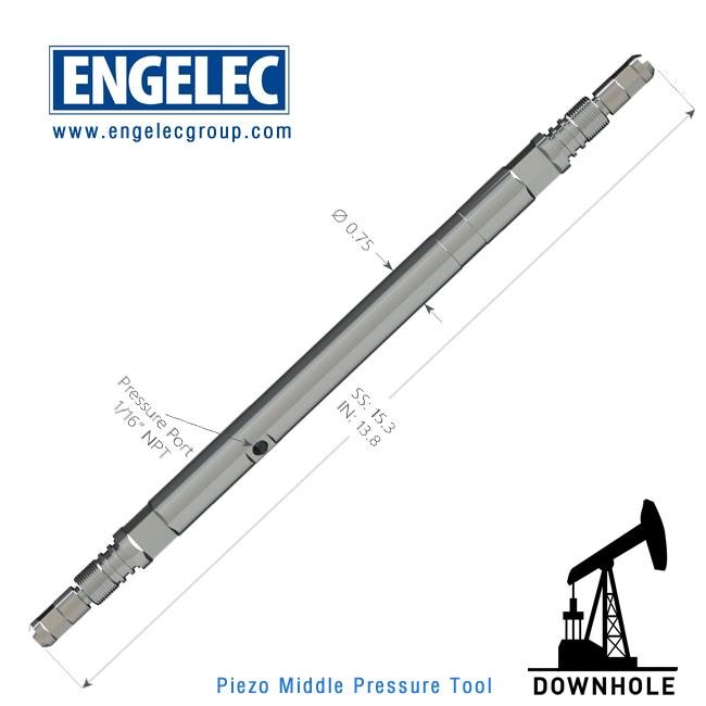 0.75" Multi-Gauge Permanent Piezo Middle Pressure Tool