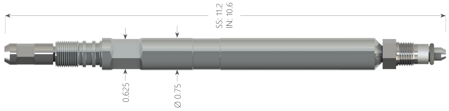 Engelec downhole 0.75" piezo gauge Permanent downhole Gauges_Multi Gauge_PassThru Piezo Bottom Gauge Measurements
