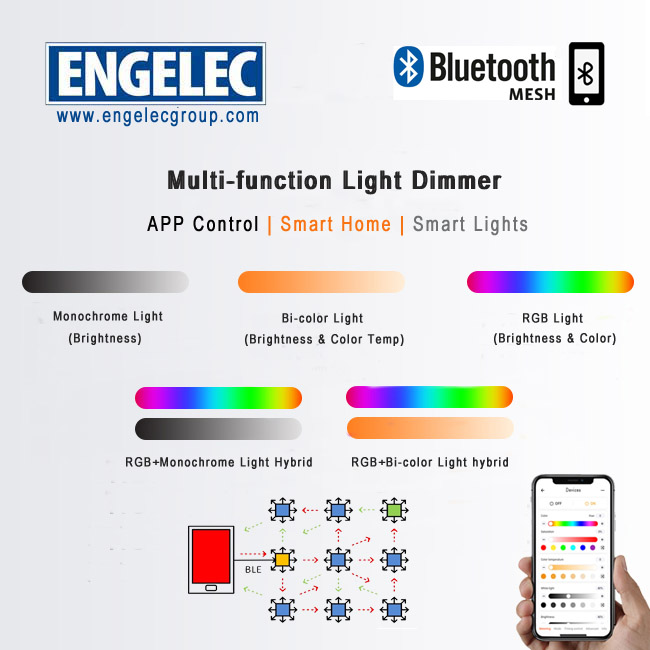 Multi-function ble mesh dimmer program