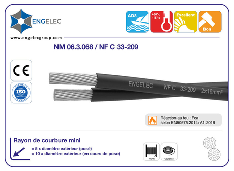 0.6/1kV CÂBLE TORSADÉ ALUMINUM ISOLÉ PR (BRANCHEMENT)