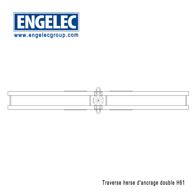 Traverse herse d'ancrage double H61