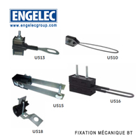Accessoires de ligne basse tension, Pince d'ancrage et suspension