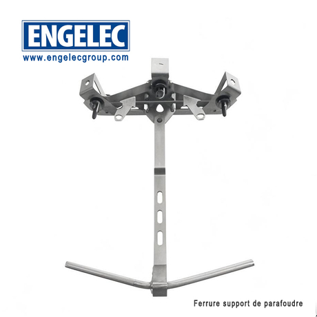 Ferrure support de parafoudre à enveloppe synthéti
