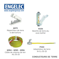 Câble de terre aluminium et accessoires