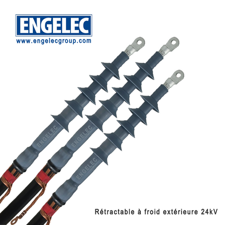 Extrémités Unipolaires Extérieur Normal Rétractables à Froid 24kV E3UEN RF RSM 50-240mm²