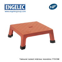 Tabouret Isolant Intérieur Monobloc TT015M Plateforme de travail Penta, Hauteur de 150mm, 1 marche