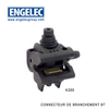 Connecteur de branchement pour conducteur nu avec raccordement à double étape
