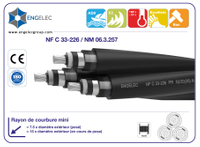 18/30(36)KV tripolaire Câbles moyenne HTA NF C 33-226 Aluminium 